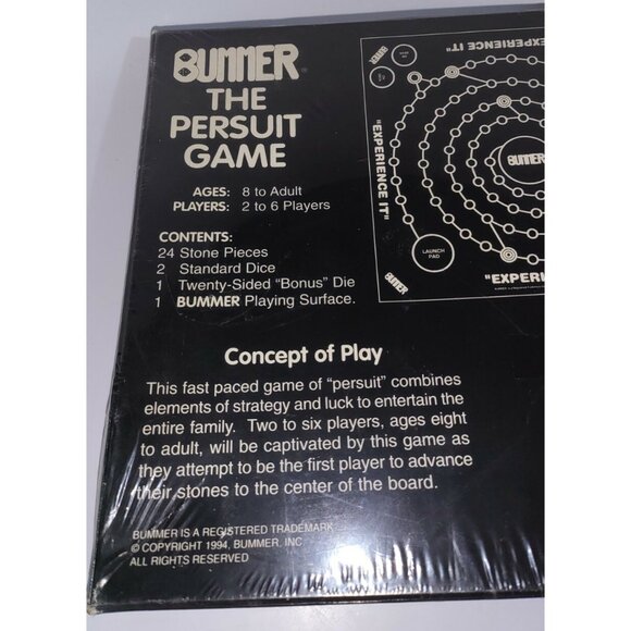 1994 Bummer The Persuit Game Ultra Rare Vintage Game New In Box! - Picture 12 of 12